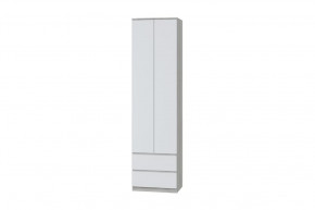 Шкаф для одежды Лори, дуб серый/белый в Советском - sovetskij.mebel-tymen.ru | фото