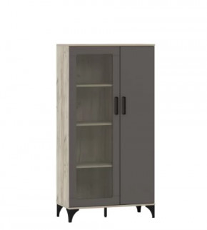 Шкаф комбинированный Марсель НМ 013.52 (Графит) в Советском - sovetskij.mebel-tymen.ru | фото