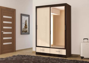 Шкаф-купе 008, двухдверный, с ящиками, венге/дуб белфорт Диал в Советском - sovetskij.mebel-tymen.ru | фото