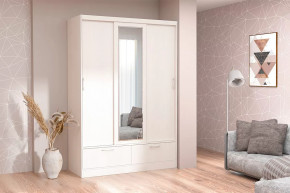 Шкаф-купе 009, трехдверный, с ящиками, бодега белая Диал в Советском - sovetskij.mebel-tymen.ru | фото