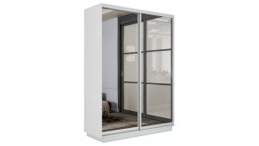 Шкаф-купе 2-х дверный «Румер-2» Белый снег, Зеркало в Советском - sovetskij.mebel-tymen.ru | фото