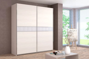 Шкаф-купе Иннэс-5 двухдверный 2000 мм Бодега белая в Советском - sovetskij.mebel-tymen.ru | фото