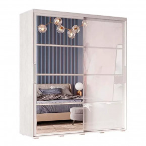 Шкаф-купе Крафт-6 Ясень белый в Советском - sovetskij.mebel-tymen.ru | фото