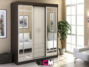 Шкаф-купе Лидер 1К Венге/Дуб белфорт в Советском - sovetskij.mebel-tymen.ru | фото