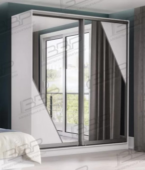 Шкаф-купе "Лотос-7" 2,0м (белый шагрень) в Советском - sovetskij.mebel-tymen.ru | фото