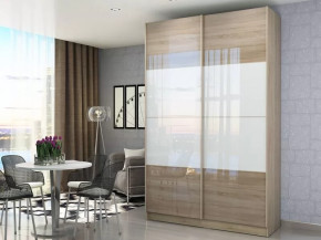 Шкаф-купе Марвин-3 Дуб сонома/Белый глянец СТЛ.299.05 в Советском - sovetskij.mebel-tymen.ru | фото