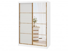 Шкаф-купе ПШ-2.9 1500 Флагман Белый жемчуг/Дуб вотан в Советском - sovetskij.mebel-tymen.ru | фото