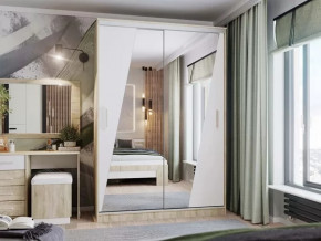 Шкаф-купе ПШ-2.9 1800 Норд Дуб сонома/Белый жемчуг в Советском - sovetskij.mebel-tymen.ru | фото