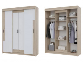 Шкаф купе Victor Сонома-Белый в Советском - sovetskij.mebel-tymen.ru | фото