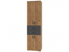 Шкаф с ящиками Бостон Секция-6 Дуб Вотан/Антрацит в Советском - sovetskij.mebel-tymen.ru | фото