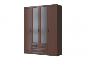 Шкаф ШР-4 "Кантри" 2 зеркала, орех в Советском - sovetskij.mebel-tymen.ru | фото