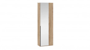 Шкаф угловой (366) с 1 зеркальной дверью «Порто» Яблоня Беллуно, Графит в Советском - sovetskij.mebel-tymen.ru | фото