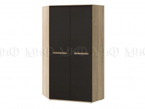 Шкаф угловой универсальный Ким Графит софт, сонома в Советском - sovetskij.mebel-tymen.ru | фото