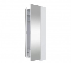 Шкаф в спальню с зеркалом MOBI белый REG/100 в Советском - sovetskij.mebel-tymen.ru | фото