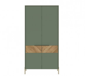 SIENA шкаф SZF2D (Дымчатый зеленый/Дуб вотан) в Советском - sovetskij.mebel-tymen.ru | фото