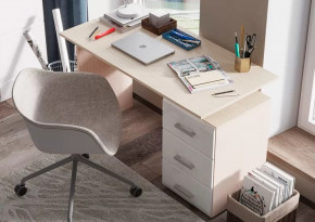 СИМБА Стол письменный (ш1200*г590*в750мм), Белый глянец в Советском - sovetskij.mebel-tymen.ru | фото