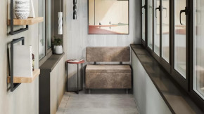 Скамья прямая «Брайтон» (800 мм) Венге Цаво, Wellmart Latte в Советском - sovetskij.mebel-tymen.ru | фото