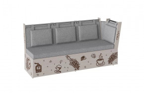 Скамья со спальным местом РОДЕНГО Рогожка Серая / Дуб Молочный в Советском - sovetskij.mebel-tymen.ru | фото