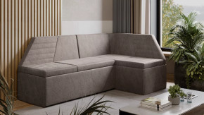 Скамья угловая «Лондон» со спальным местом Исп.2 Дуб Сонома трюфель, Микровелюр Wellmart Latte в Советском - sovetskij.mebel-tymen.ru | фото