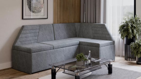 Скамья угловая «Лондон» со спальным местом Исп.2 Дуб Сонома трюфель, Микровелюр Wellmart Silver в Советском - sovetskij.mebel-tymen.ru | фото