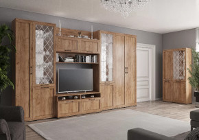 СОФИЯ Гостиная, ЛДСП Дуб крафт табачный/ рамка МДФ Дуб крафт табачный в Советском - sovetskij.mebel-tymen.ru | фото