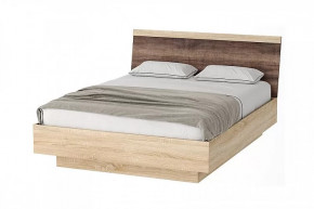 СОНАТА КРС-1600 Кровать с ПМ (с/м 1600*2000 мм), ЛДСП дуб сонома-дуб сакраменто в Советском - sovetskij.mebel-tymen.ru | фото