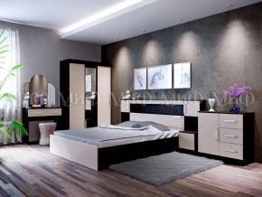 Спальный гарнитур Басямиф, дуб беленый/венге в Советском - sovetskij.mebel-tymen.ru | фото