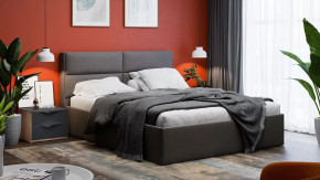 Спальный гарнитур «Глосс» стандартный без шкафа Яблоня Беллуно/Cтекло Графит матовый в Советском - sovetskij.mebel-tymen.ru | фото