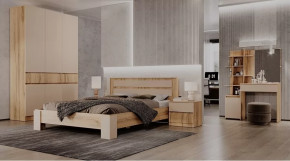 Спальный гарнитур Ленора Дуб вотан/Кашемир в Советском - sovetskij.mebel-tymen.ru | фото