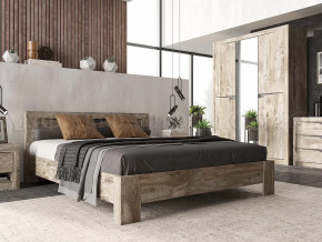 Спальный гарнитур Ривьера Дуб Юкон, Бетон темный в Советском - sovetskij.mebel-tymen.ru | фото