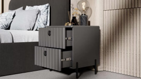 Спальный гарнитур «Тиффани» №2 Серый графит, Графит матовый в Советском - sovetskij.mebel-tymen.ru | фото