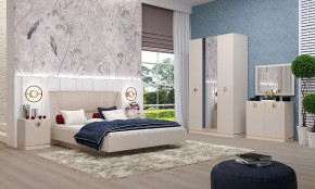 Спальня №1 "Капри" Сатин в Советском - sovetskij.mebel-tymen.ru | фото