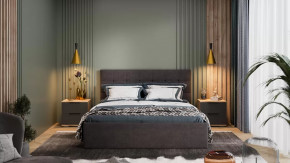 Спальня «Джоли» Дуб Крафт золотой, Графит матовый в Советском - sovetskij.mebel-tymen.ru | фото