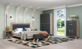 Спальня №ДКС-1 "Вега Скандинавия" Дуб каньон/Силк флай в Советском - sovetskij.mebel-tymen.ru | фото