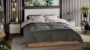 Спальня «Хилтон» Дуб Крафт золотой, Белый матовый в Советском - sovetskij.mebel-tymen.ru | фото