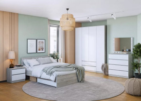 Спальня Лори, набор №ДС-1, дуб серый/белый в Советском - sovetskij.mebel-tymen.ru | фото