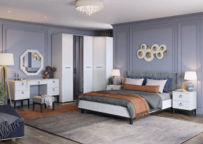 Спальня Шарлиз, набор №1, белое сияние/белый снег софт в Советском - sovetskij.mebel-tymen.ru | фото