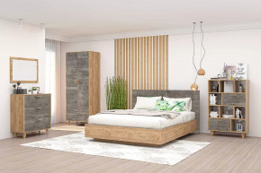 Спальня Эго, набор №КТ-3, дуб крафт золотой/камень темный Диал в Советском - sovetskij.mebel-tymen.ru | фото