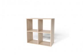 Стеллаж 4 секции 696х700х294, цвет дуб сонома в Советском - sovetskij.mebel-tymen.ru | фото