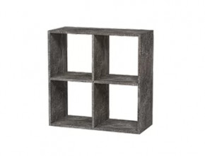 Стеллаж 4 секции графит Герда в Советском - sovetskij.mebel-tymen.ru | фото