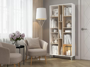 Стеллаж Asti Сонома-Белый в Советском - sovetskij.mebel-tymen.ru | фото