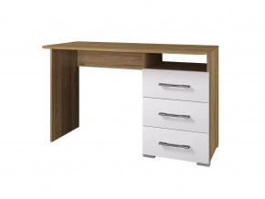 Стол 1200 3 ящика Ненси Крафт золотой-белый в Советском - sovetskij.mebel-tymen.ru | фото