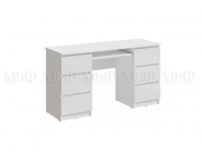 Стол 6 ящиков Челси Белый глянец холодный, белый в Советском - sovetskij.mebel-tymen.ru | фото