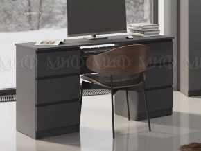 Стол 6 ящиков Челси Графит в Советском - sovetskij.mebel-tymen.ru | фото