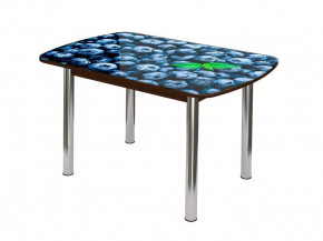 Стол Бостон-2 ф/п Черника, 1100*700 мм, венге/хром брифинг в Советском - sovetskij.mebel-tymen.ru | фото