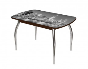 Стол Бостон-2 ф/п Сити, 1100*700 мм, венге/хром триумф в Советском - sovetskij.mebel-tymen.ru | фото