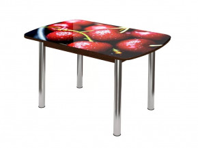 Стол Бостон-2 ф/п Вишня, 900*600 мм, венге/хром брифинг в Советском - sovetskij.mebel-tymen.ru | фото