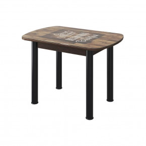 Стол Бостон 2, фотопечать Капучино, венге/опоры триумф черные в Советском - sovetskij.mebel-tymen.ru | фото