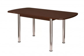 Стол Бостон-3 раздвижной, Шоколад, фотопечать/хром брифинг в Советском - sovetskij.mebel-tymen.ru | фото