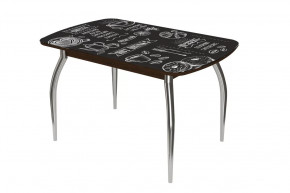 Стол Бостон ф/п Американо, 900*600 мм, венге/хром триумф в Советском - sovetskij.mebel-tymen.ru | фото